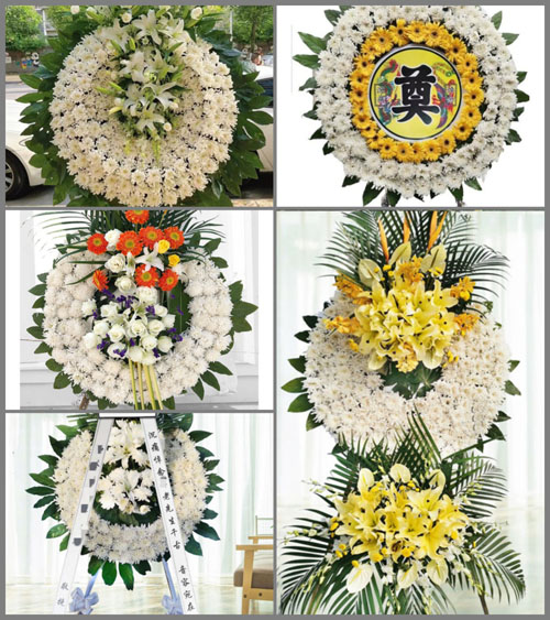 安徽马鞍山和县白桥镇西梁山社区花圈速递